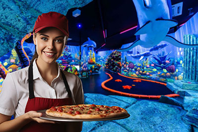Mini golf pizza Hamburg