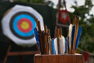 Bachelorette or bachelor party with archery
