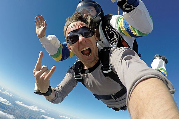 Bachelorette or bachelor party with skydive