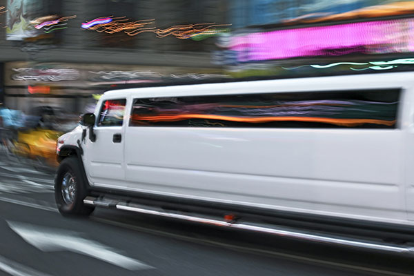 Bachelorette or bachelor party with hummer limousine