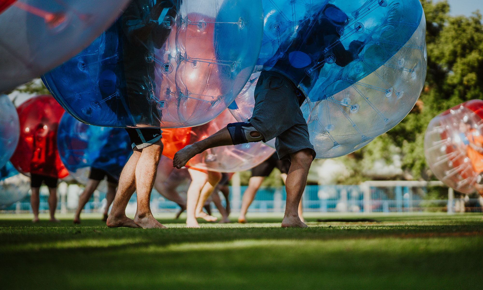 Bubble Soccer spielen / Play bubble soccer