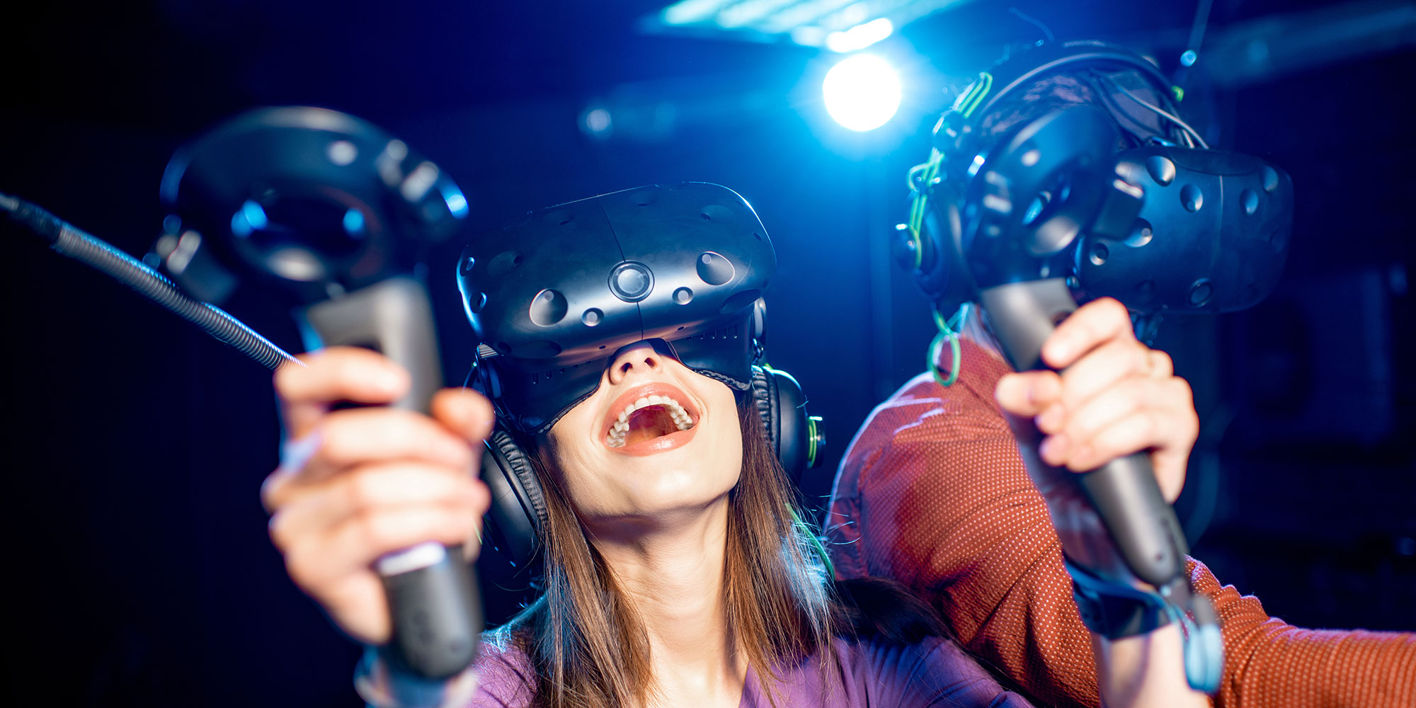 VR-Game spielen / Play virtual reality game
